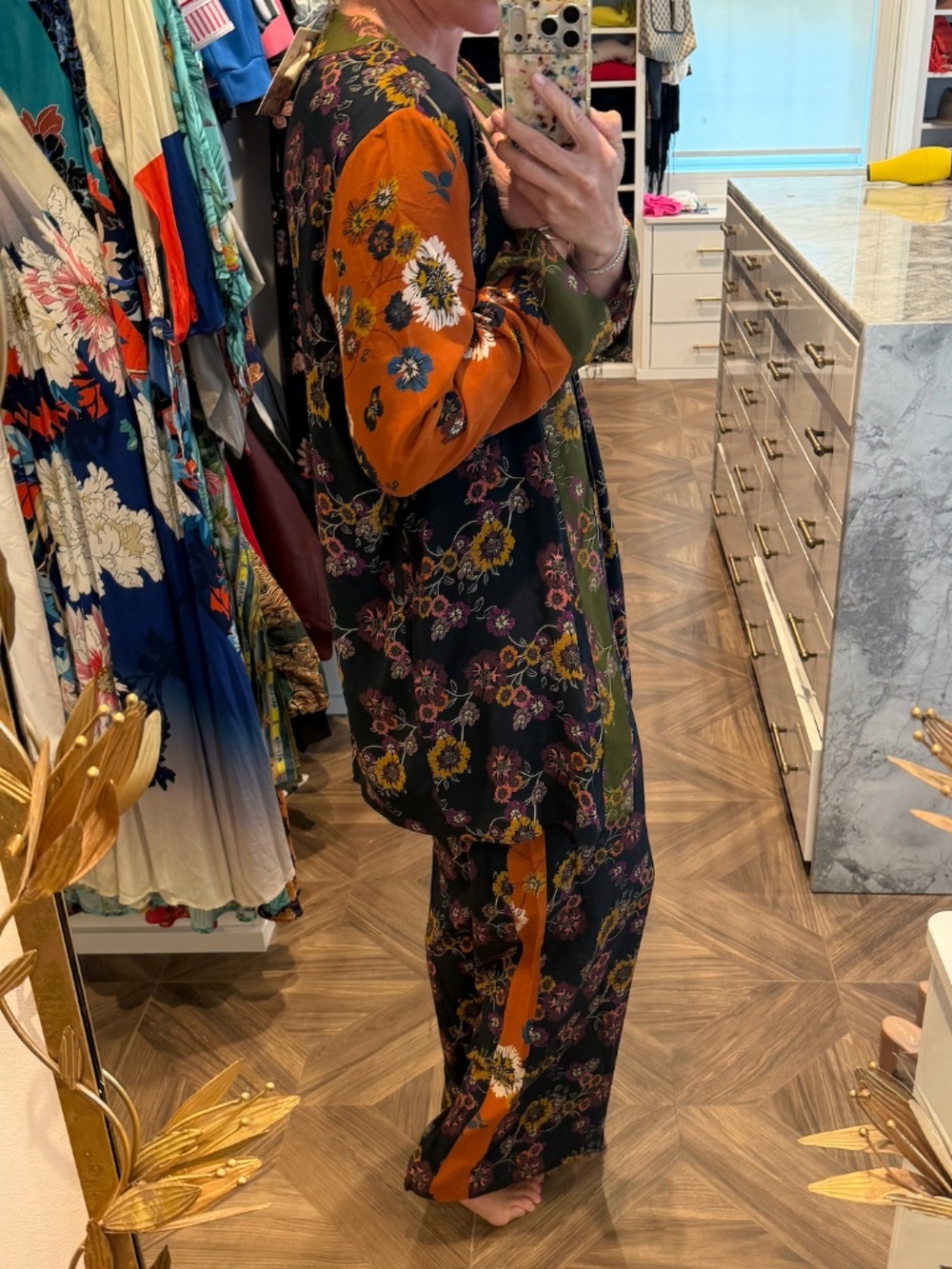 NWT Johnny Was Multicolor Floral Palazzo Pants